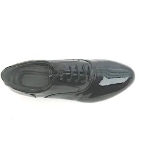 Men's black patent tango shoe
