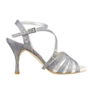 Mirror tango shoe open heel cage for women